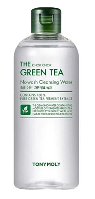 Мицеллярная вода для снятия макияжа с экстрактом зеленого чая The Chok Chok Green Tea No-wash Cleansing Water TONYMOLY 500 мл.