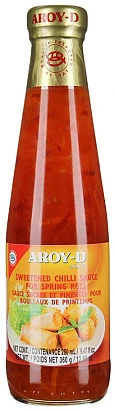 Соус чили сладкий для спринг-роллов Sweetened Chilli Sauce for Spring Roll Aroy-D 360 гр.