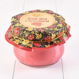 Крем-мёд с брусникой "Русский стиль" 230 гр. 
