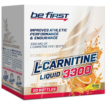 Жиросжигатель Карнитин со вкусом апельсина L-Carnitine Luquid orange Be First 20 флаконов по 25 мл.