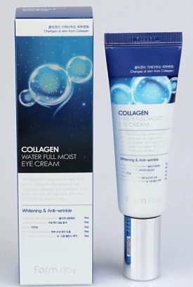 Крем для кожи вокруг глаз с коллагеном Collagen water full moist eye cream FarmStay 50 мл.