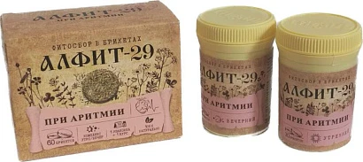 Алфит-29 напиток чайный при аритмии 60 брик